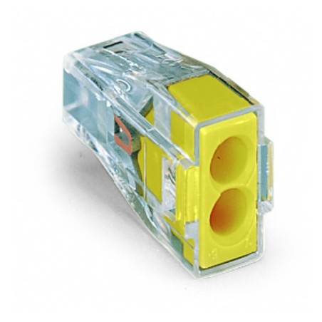 Wago Series 773-173 - 2-conductor terminal (100 pieces) transparent, cover yellow - 152265 - 1