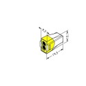 Wago Series 773-173 - 2-conductor terminal (100 pieces) transparent, cover yellow - 152265 - 2