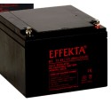 Effekta e.g. battery, 12V-28AH, BT12-28, F13 / M5 screw connection, contact surface Ø 12 mm, - 94820 - 1