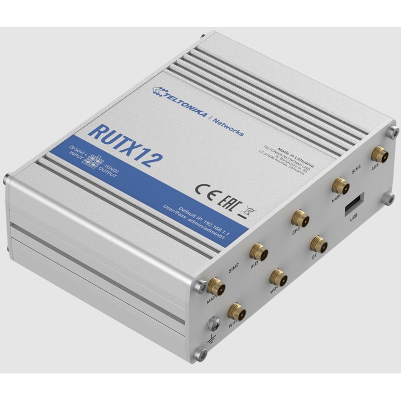 Teltonika · Router · RUTX12 · Dual LTE CAT6 Router WLAN, Dual Band WiFi (Wave-2 802.11ac), 2 SIM - 187960 - 3
