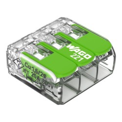 Wago Series 221 - 3*4mm (50 pieces) Green Range - 239958 - 1