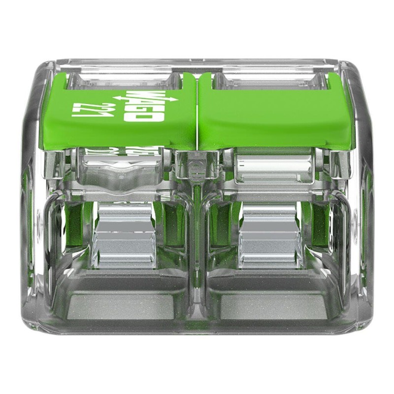 Wago Series 221 - 2*4mm (16 pieces Retail) Green Range - 239960 - 5