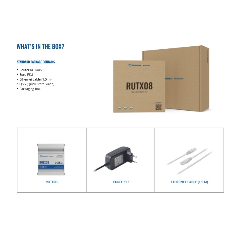 Teltonika · Router · RUTX08 · Ethernet Router - 193592 - 5