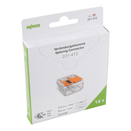 Wago Serie 221 - 2*4mm (16 Stück Retail) - 239963 - 1