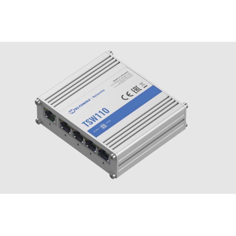 Teltonika · Switch · TSW110 · 5 Port Gigabit Industrial unmanaged Switch - 194053 - 2