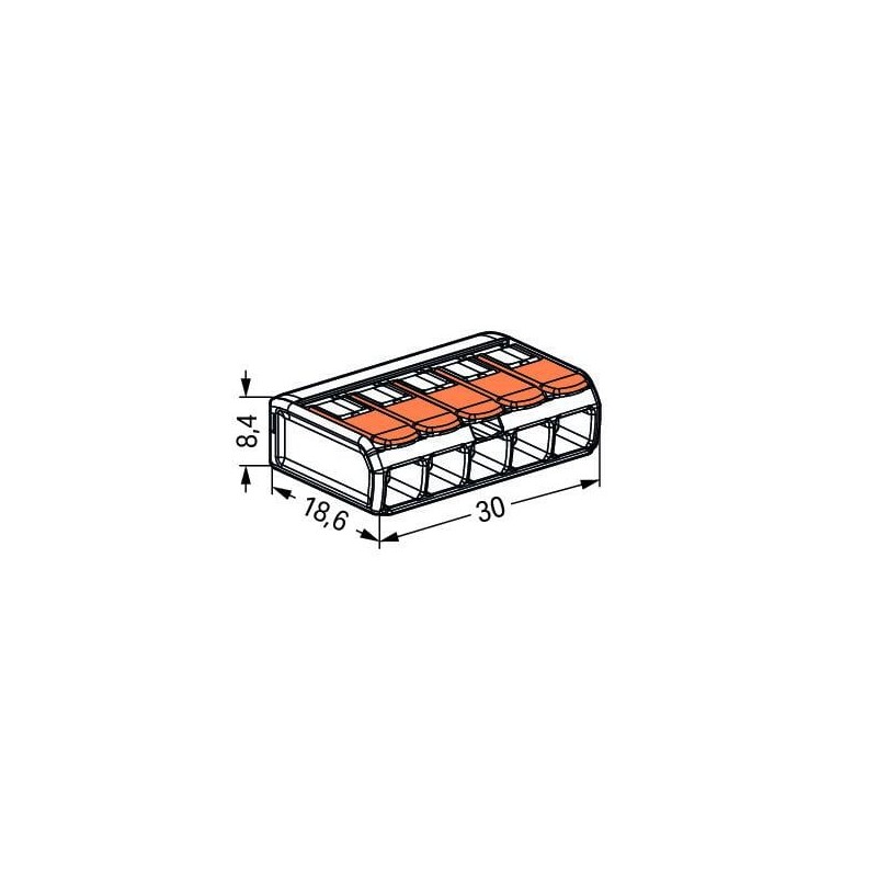 Wago Series 221 - 5*4mm (8 pieces retail) - 239966 - 4