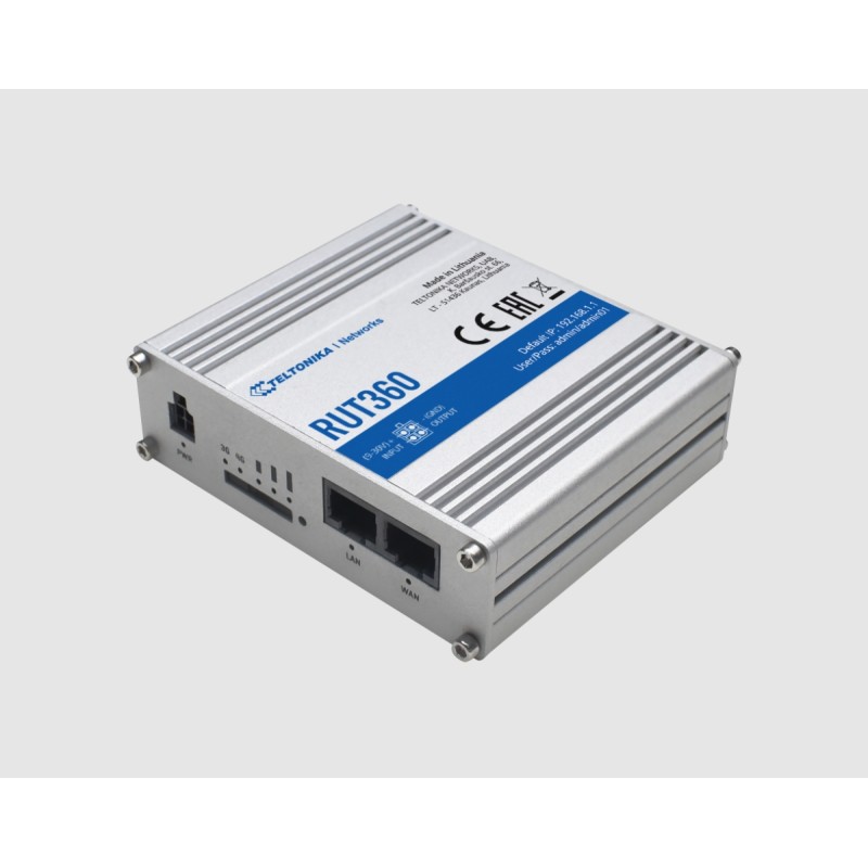 Teltonika · Router · RUT360 · Kompakter-4G/LTE CAT6 Router - 194054 - 2