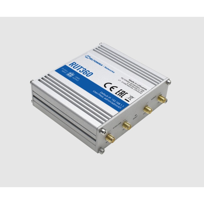 Teltonika · Router · RUT360 · Kompakter-4G/LTE CAT6 Router - 194054 - 3