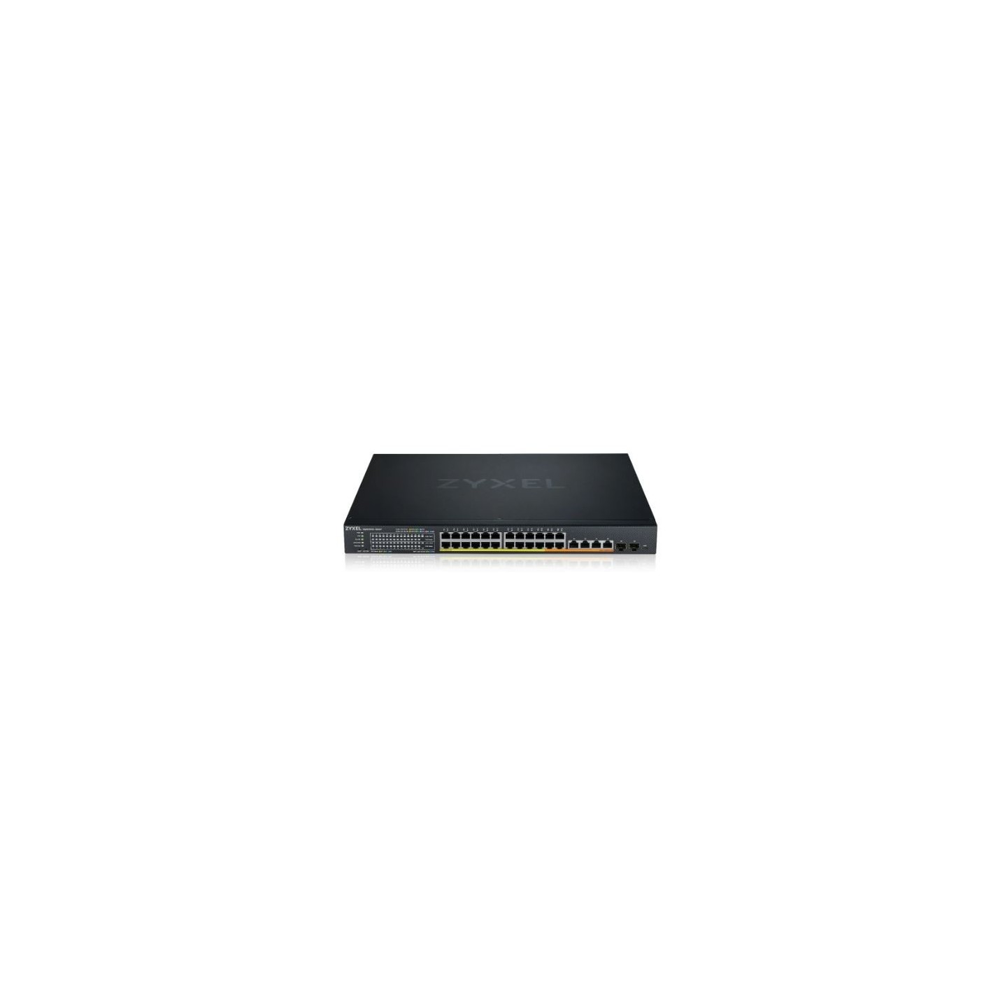 Zyxel Switch full managed Layer3 30 Port &bull 24x 2.5GbE &bull PoE Budget 700 Watt &bull 24x PoE bt &bull 4x 10 GbE &bull 2x SF