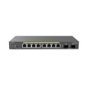 EnGenius Switch full managed Layer 2+ 10 Port &bull 8x 1 GbE &bull PoE Budget 55W &bull 8x PoE at &bull 2x SFP &bull Desktop-Swi