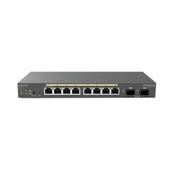 EnGenius Switch full managed Layer 2+ 10 Port &bull 8x 1 GbE &bull PoE Budget 55W &bull 8x PoE at &bull 2x SFP &bull Desktop-Swi