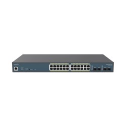EnGenius Switch full managed Layer 2+ 28 Port &bull 24x 1 GbE &bull PoE Budget 240W &bull 24x PoE at &bull 4x SFP &bull 19" &bul