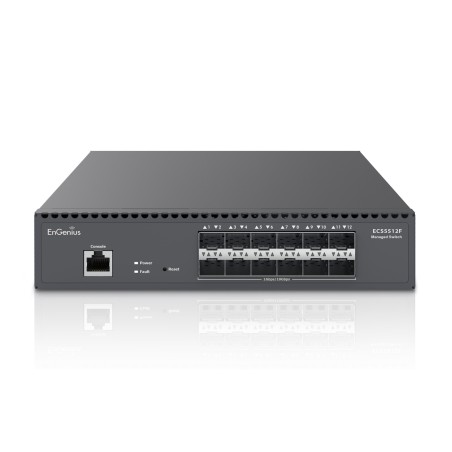 EnGenius Switch Managed Layer2+ 12-Port &bull 12x SFP+ &bull 9,5" &bull Half-Rack Aggregation &bull ECS5512F &bull EnGenius Clou