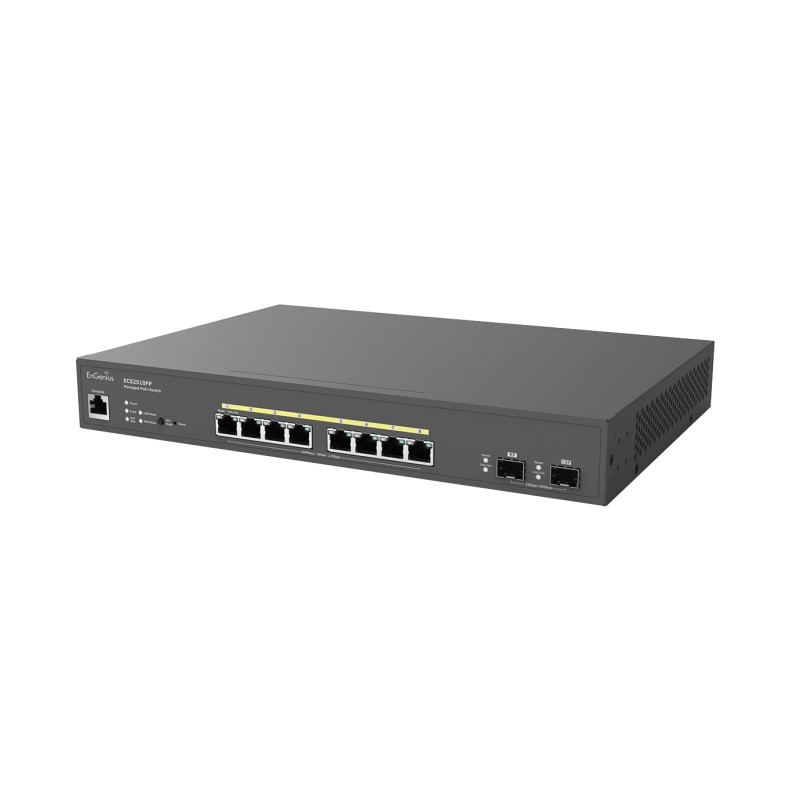 EnGenius Switch full managed Layer2+ 10 Port &bull 8x 2.5 GbE &bull PoE Budget 240W &bull 8x PoE++ bt &bull 2x SFP+ &bull 13" &b