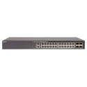 CommScope RUCKUS ICX8200-24P Switch, 24x10/100/1000 Mbps PoE+ ports, 4x25 GbE SFP28 stacking/uplink-ports, 370W PoE - 214656 - 1