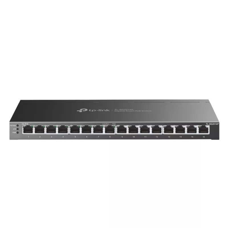 TP-Link Switch full managed Layer2 16 Port &bull 16x 1 GbE &bull PoE Budget 120 Watt &bull 8x PoE at &bull 8x 1 GbE &bull Omada 