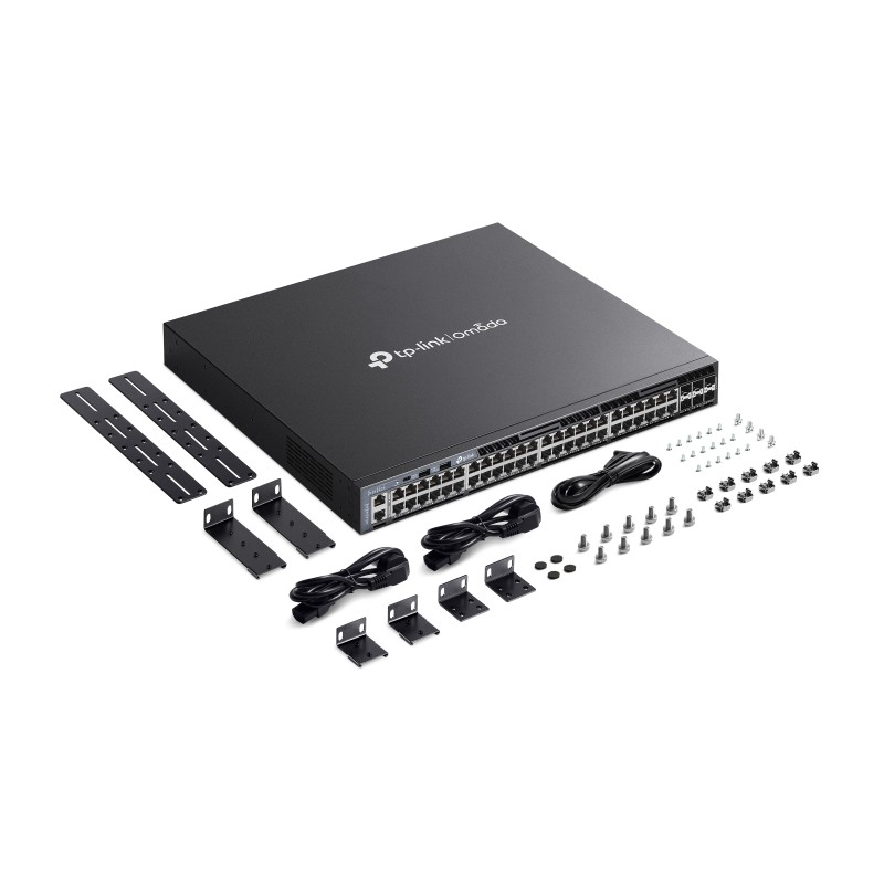 TP-Link Switch full managed Layer3 54 Port &bull 48x 1 GbE &bull 6x SFP+ &bull 19? &bull Omada &bull TL-SG6654X - 222606 - 4