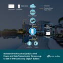 TP-Link Switch smart managed Layer2 5 Port &bull 4x 1 GbE &bull 64w PoE Budget &bull 4x PoE at &bull 1x POE-in bt &bull Omada &b