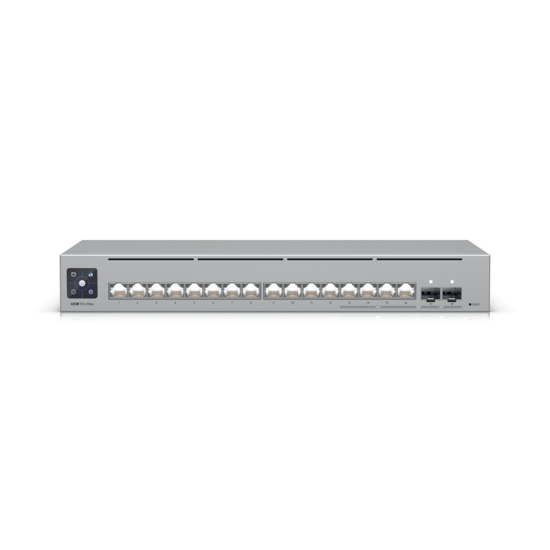 Ubiquiti Switch fully managed Layer3 18 Port &bull 4x 2.5 GbE &bull 12x GbE &bull 2x SFP+ &bull Desktop &bull Fanless &bull Uni