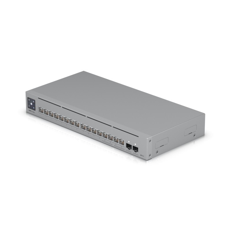 Ubiquiti Switch fully managed Layer3 18 Port &bull 4x 2.5 GbE &bull 12x GbE &bull 2x SFP+ &bull Desktop &bull Fanless &bull Uni