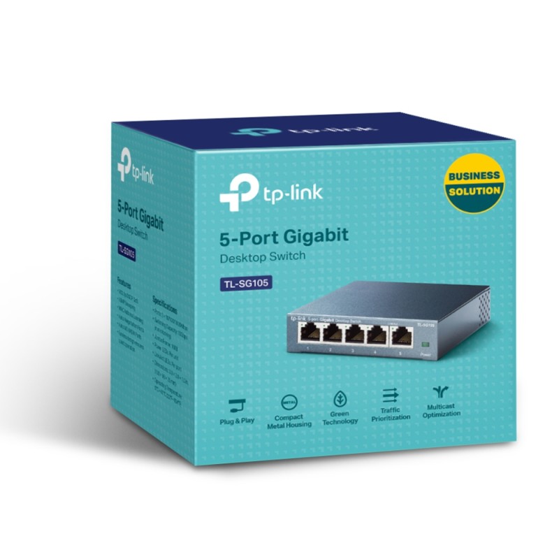 TP-Link - TL-SG105- 5-Port Gigabit Switch - 231602 - 3