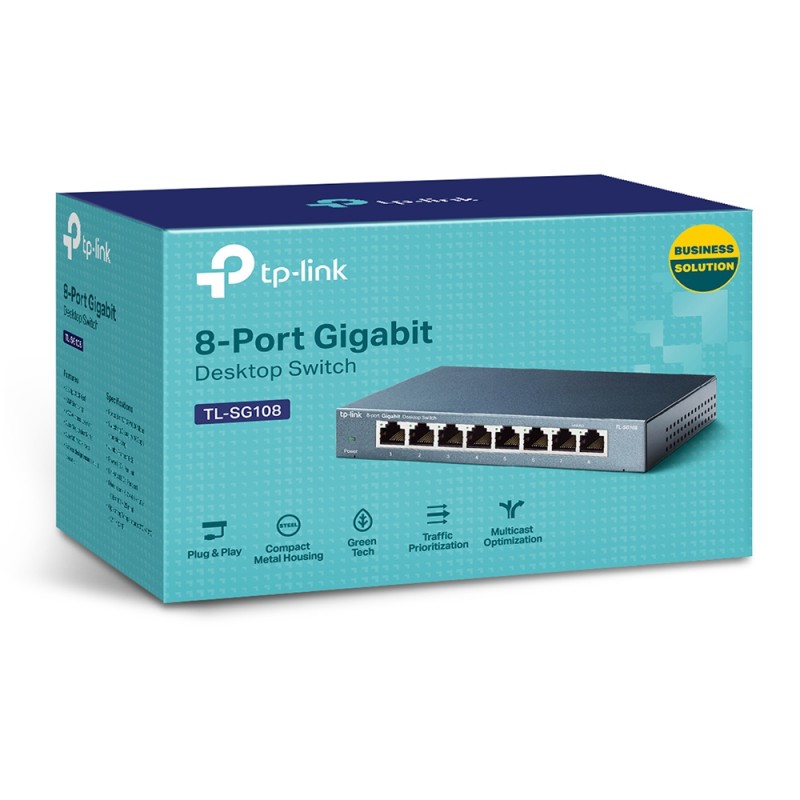 TP-Link - TL-SG108- 8-Port Gigabit Switch - 231603 - 3