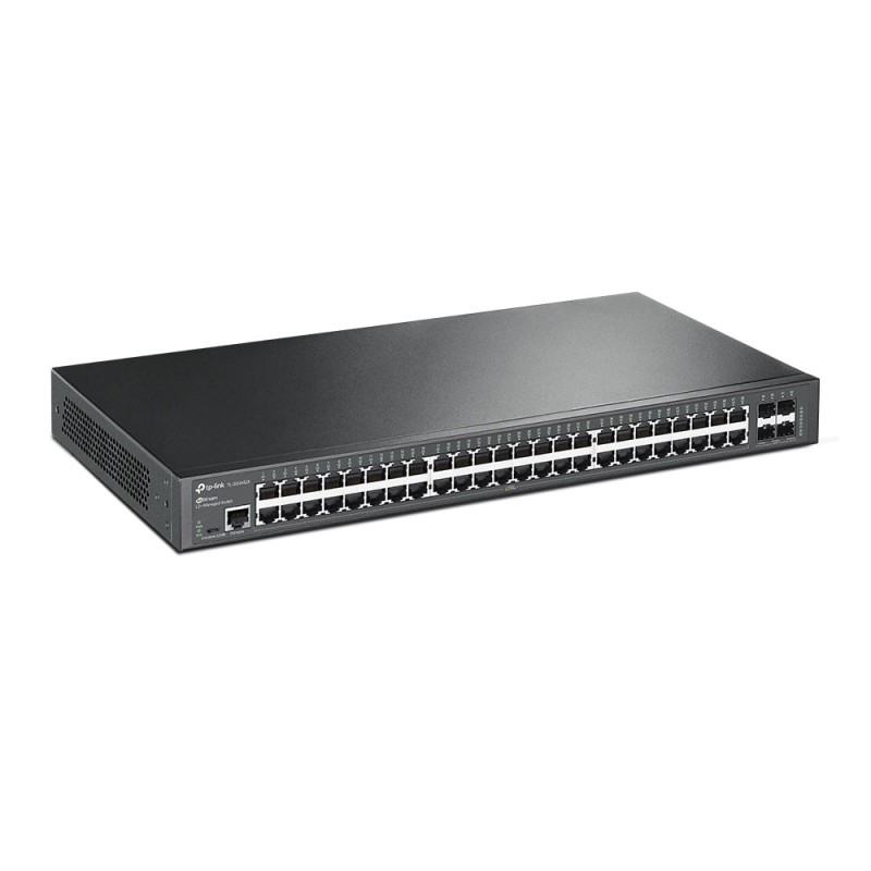TP-Link Switch full managed Layer2+ 52 Port &bull 48x 1 GbE &bull 4x SFP+ &bull PoE Budget 750Watt &bull 8x PoE bt &bull 40x PoE