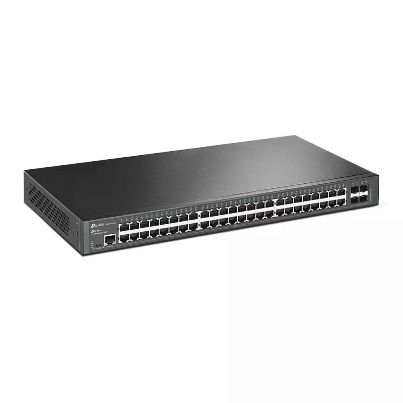 TP-Link Switch full managed Layer2+ 52 Port &bull 48x 1 GbE &bull 4x SFP+ &bull PoE Budget 750Watt &bull 8x PoE bt &bull 40x PoE