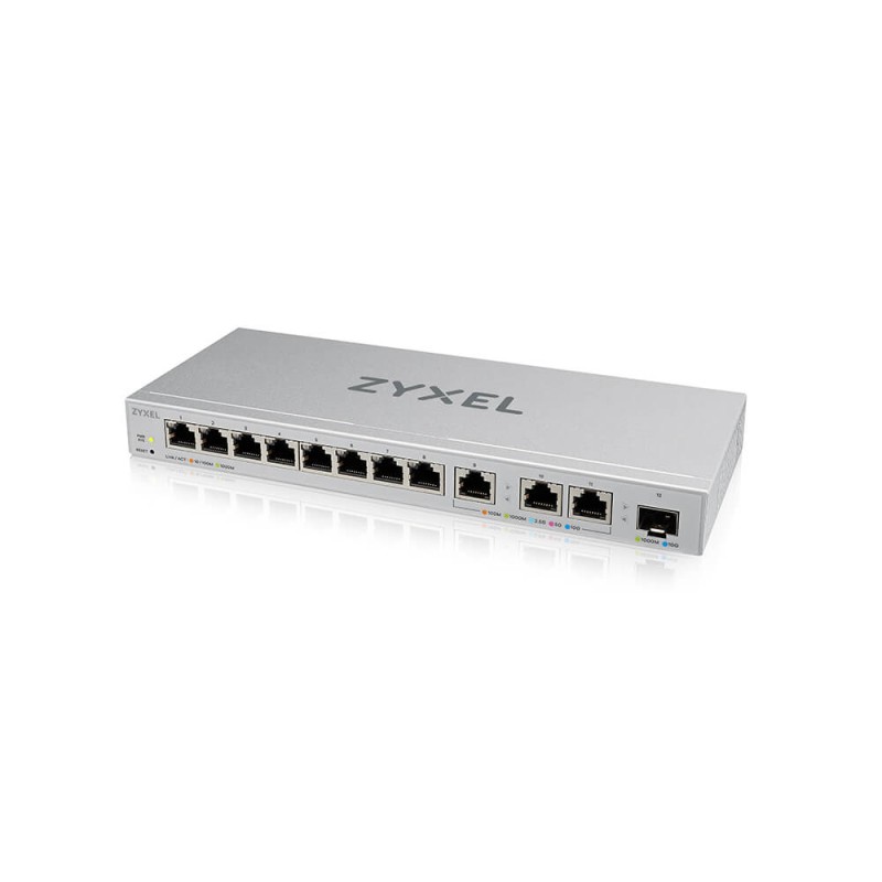Zyxel Switch smart managed Layer2 12 Port &bull 8x 1 GbE &bull 3x 10 GbE &bull 1x SFP+ &bull Desktop &bull XGS1250-12 v2 - 23392