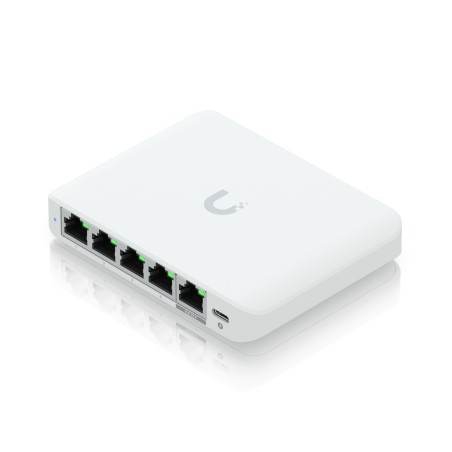 Ubiquiti Switch smart managed Layer2 5 Port &bull 5x GbE &bull 1x PoE at In &bull Desktop &bull Fanless &bull UniFi &bull etc. -