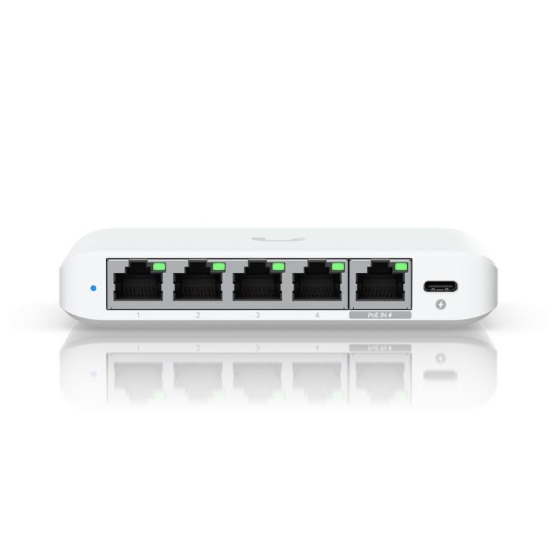Ubiquiti Switch smart managed Layer2 5 Port &bull 5x GbE &bull 1x PoE at In &bull Desktop &bull Lüfterlos &bull UniFi &bull USW-