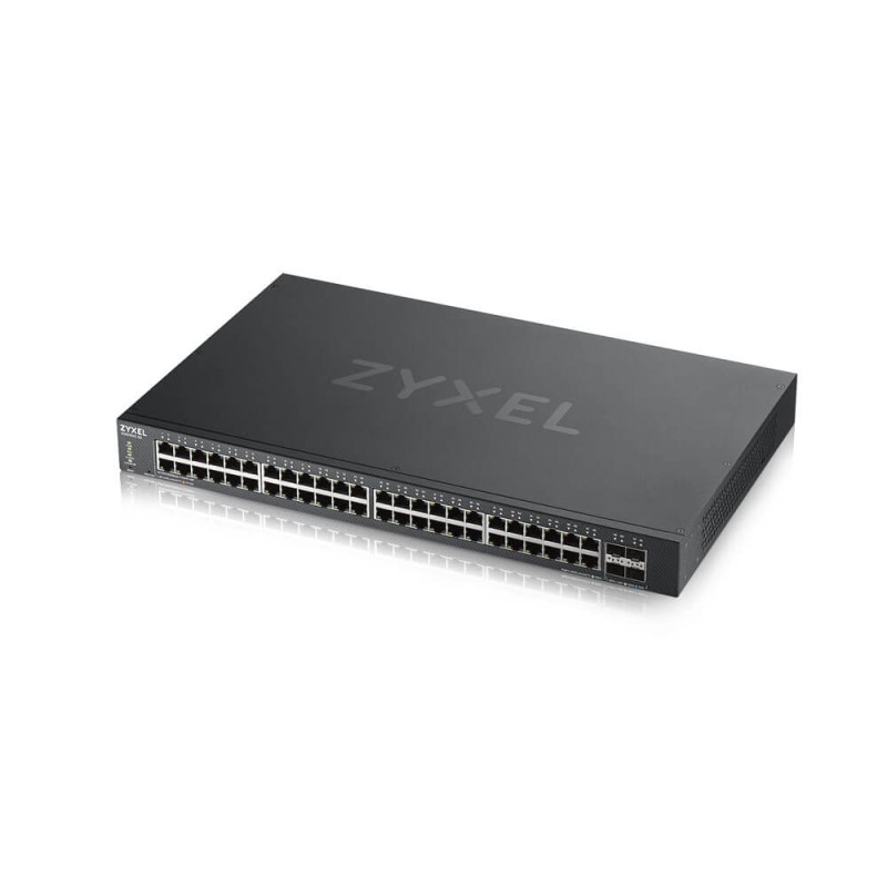 Zyxel Switch smart managed Layer2 52 Port &bull 48x 1 GbE &bull 4x SFP+ &bull 19" &bull NebulaFlex &bull XGS1935-52 - 234761 - 1