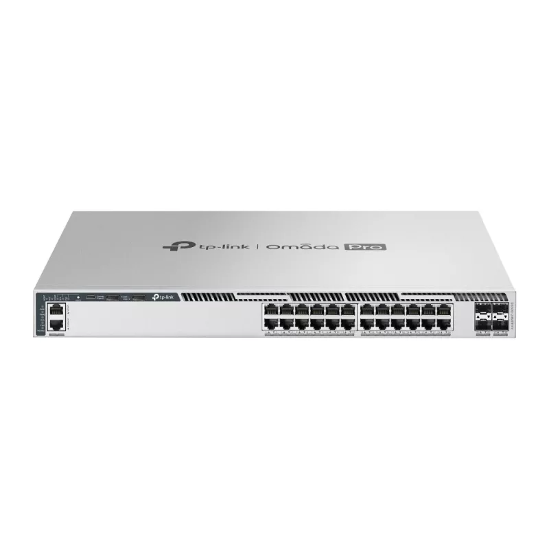 Omada PRO fully managed Layer 3 Switch &bull 28 Port &bull 24x 2.5GbE, 4x SFP28 &bull PoE Budget 1440W &bull 24x PoE at/bt &bull