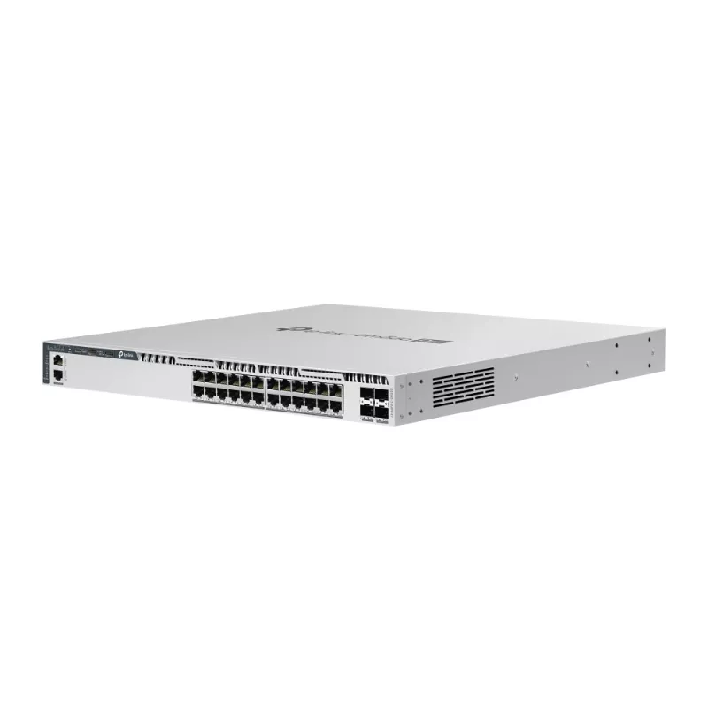 Omada PRO fully managed Layer 3 Switch &bull 28 Port &bull 24x 2.5GbE, 4x SFP28 &bull PoE Budget 1440W &bull 24x PoE at/bt &bull