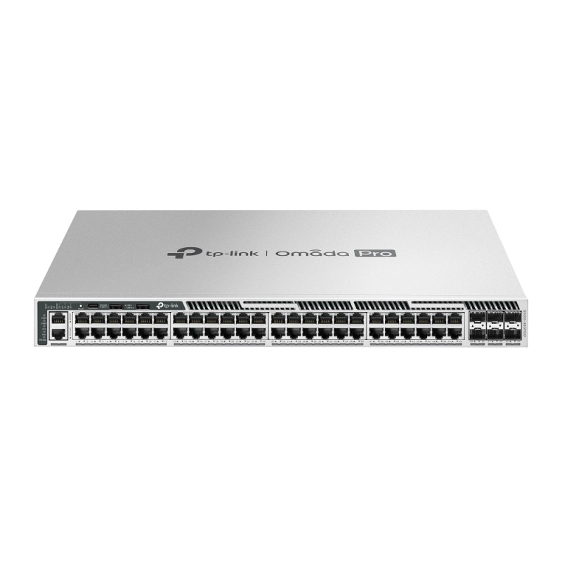 Omada PRO fully managed Layer 3 Switch &bull 54 Port &bull 48x 1GbE, 6x SFP+ &bull PoE Budget 1440W &bull 48x PoE at &bull Omada
