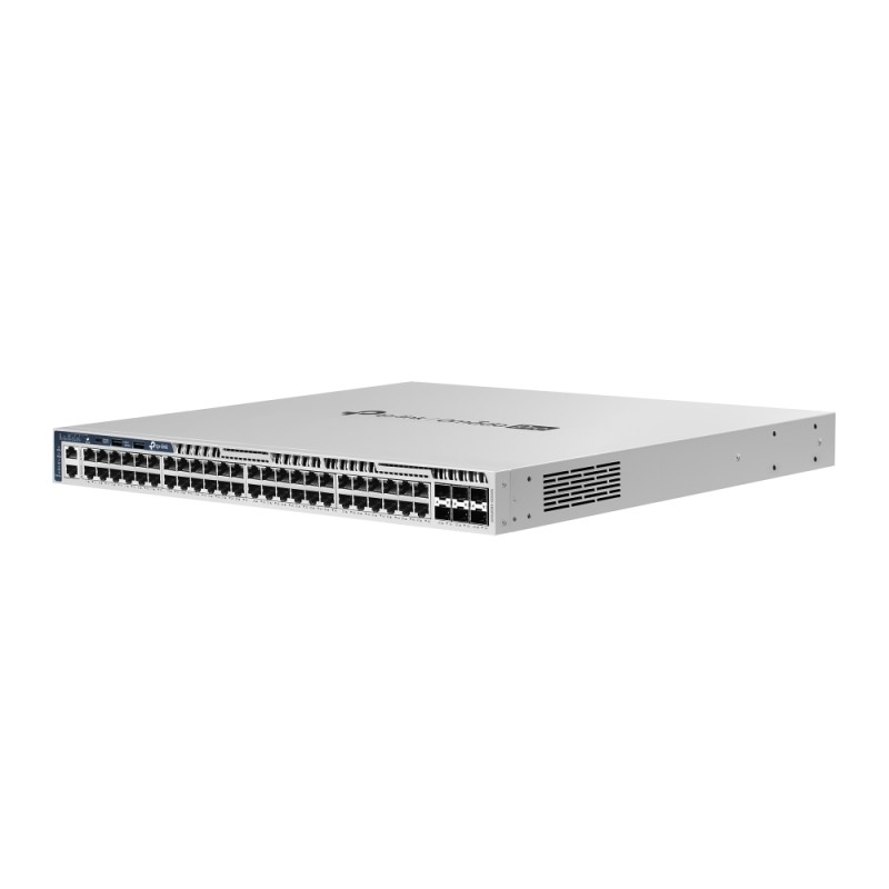 Omada PRO fully managed Layer 3 Switch &bull 54 Port &bull 48x 1GbE, 6x SFP+ &bull PoE Budget 1440W &bull 48x PoE at &bull Omada