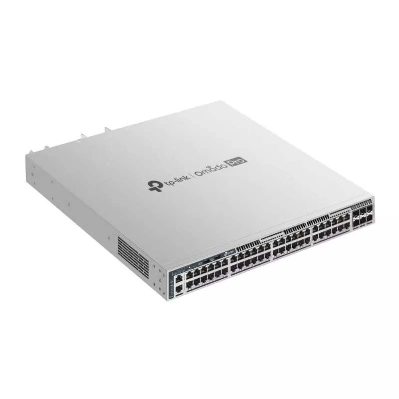 Omada PRO fully managed Layer 3 Switch &bull 54 Port &bull 48x 1GbE, 6x SFP+ &bull PoE Budget 1440W &bull 48x PoE at &bull Omada