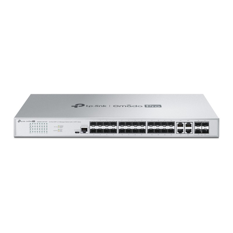 Omada PRO full managed Layer 2+ Switch &bull 32 Port &bull 24x SFP, 4x SFP/RJ45 Combo Port &bull 4x SFP+ &bull Omada PRO &bull S