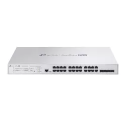 Omada PRO full managed Layer 2+ Switch &bull 28 Port &bull 24x 2.5GbE, 4x SFP+ &bull PoE Budget 500W &bull 8x PoE bt, 16x PoE at