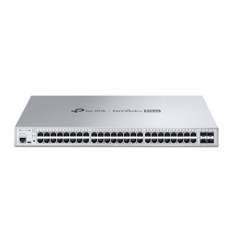 Omada PRO full managed Layer 2+ Switch &bull 52 Port &bull 48x 1GbE, 4x SFP+ &bull PoE Budget 500W &bull 48x PoE af/at &bull Oma
