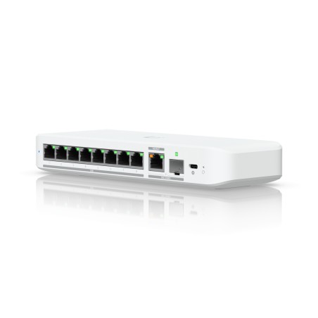 Ubiquiti Switch smart managed Layer2 9 Port &bull 8x 2,5 GbE &bull 1x 10 GbE PoE at In &bull Desktop &bull Lüfterlos &bull UniFi
