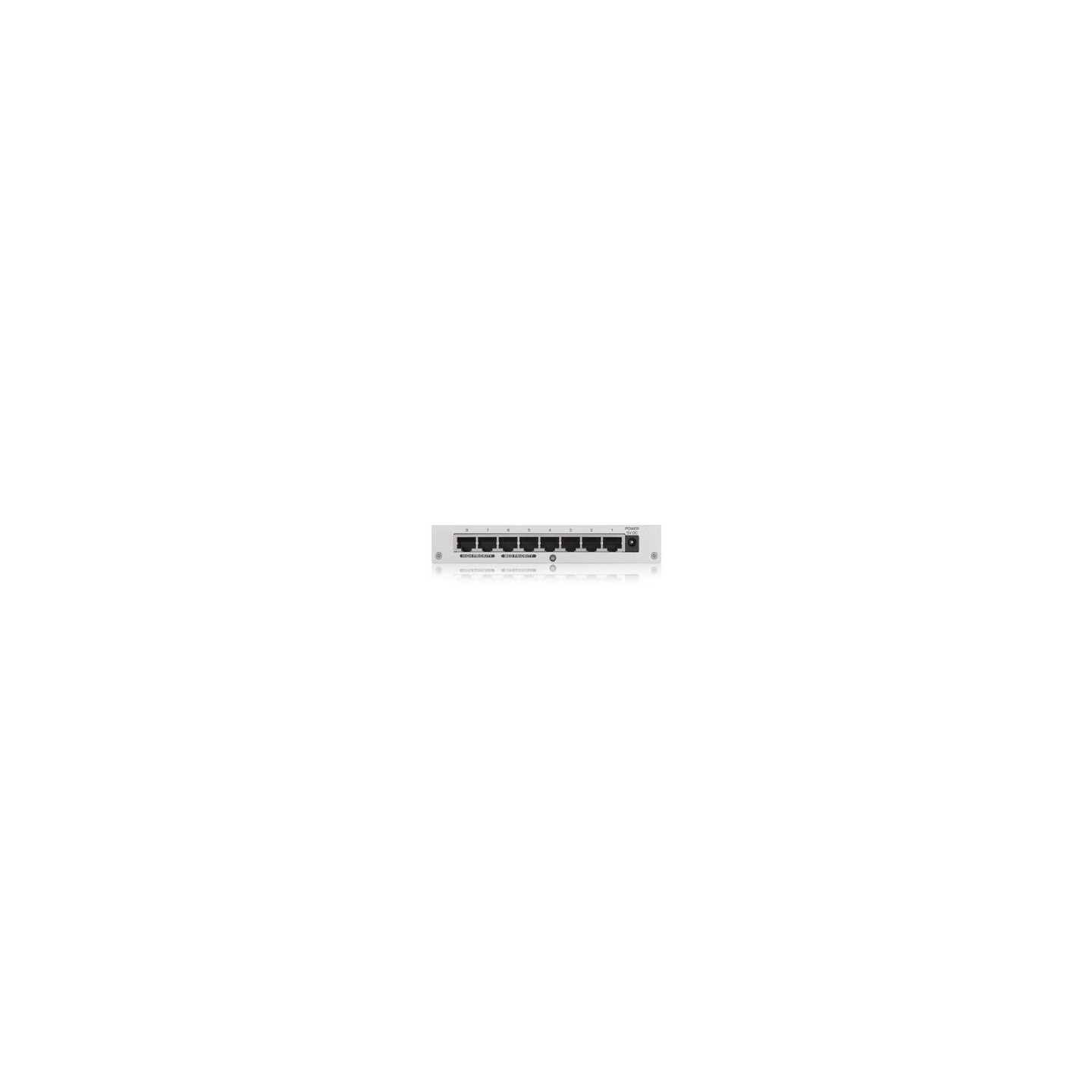 Zyxel Switch unmanaged Layer2 8 Port &bull 8x 1 GbE &bull Desktop &bull Lüfterlos &bull Metallgehäuse &bull GS-108BV5 - 240248 -