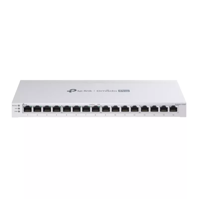 Omada PRO smart managed Layer 2+ Switch &bull 16 Port &bull 16x 1GbE &bull PoE Budget 120W &bull 16x PoE at&bull Omada PRO &bull
