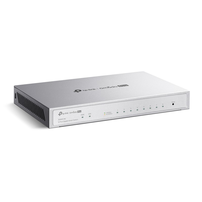 Omada PRO smart managed Layer 2+ Switch &bull 8 Port &bull 8x 1GbE &bull Omada PRO &bull S4500-8G - 240747 - 3