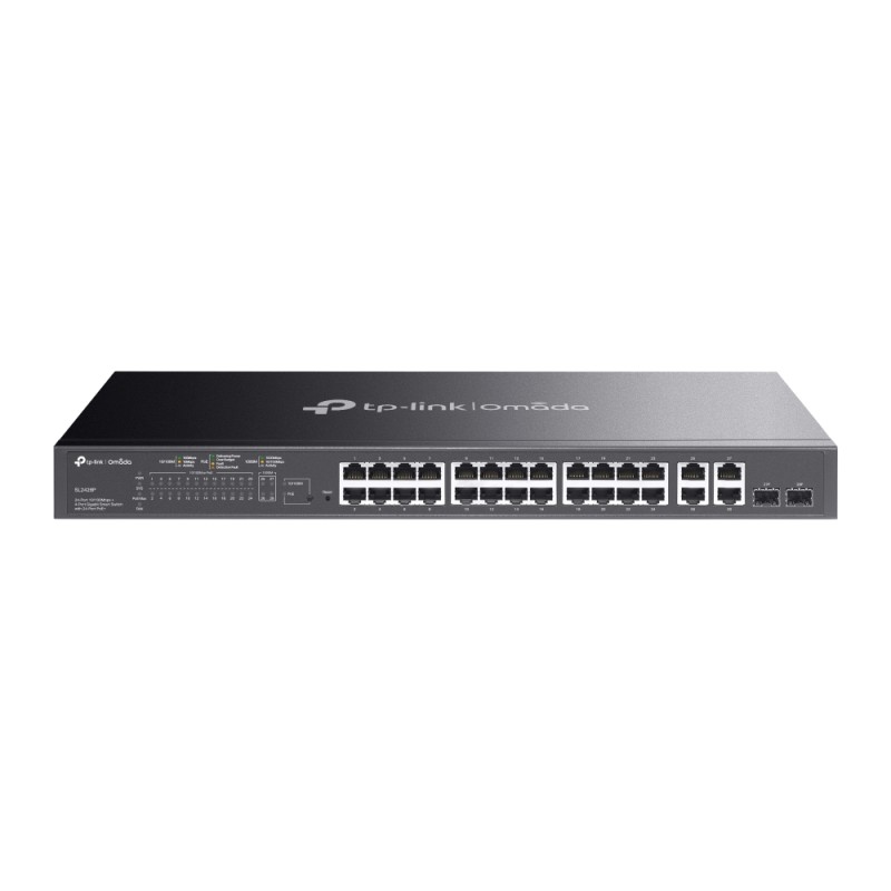 TP-Link Switch smart managed Layer2 24 Port &bull 4x 1 GbE &bull PoE Budget 250 Watt &bull 24x PoE at &bull Lüfterlos, Omada &bu