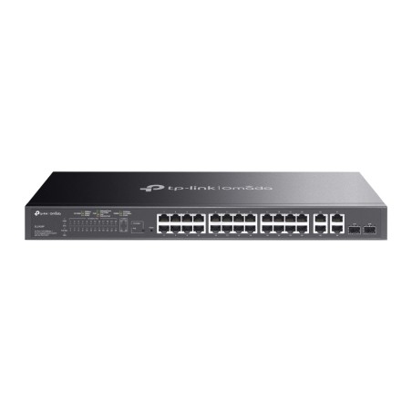 TP-Link Switch smart managed Layer2 24 Port &bull 4x 1 GbE &bull PoE Budget 250 Watt &bull 24x PoE at &bull Lüfterlos, Omada &bu