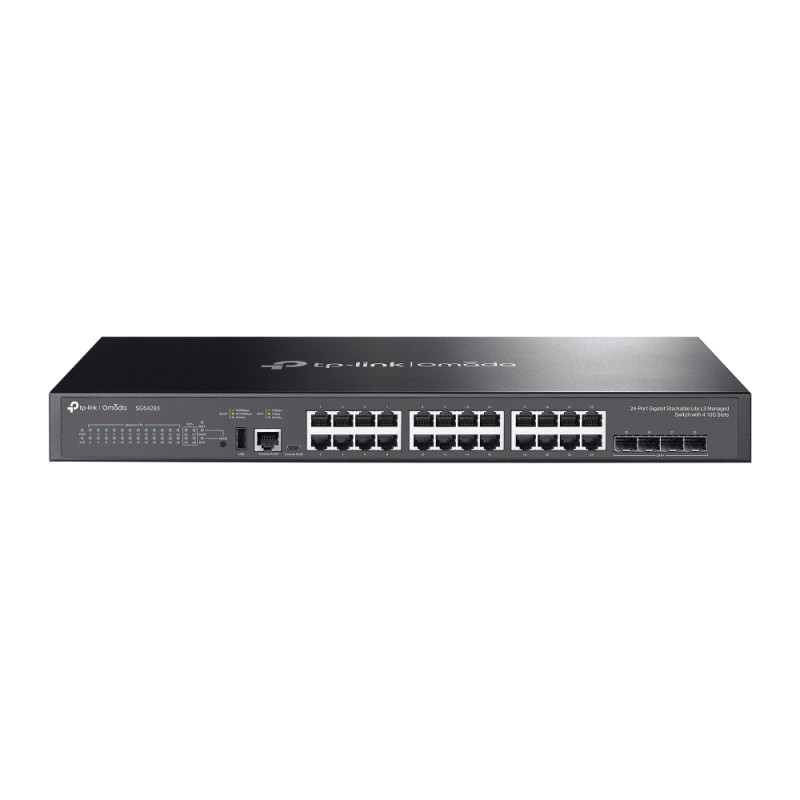 TP-Link Switch full managed Layer3 28 Port &bull 24x 1 GbE &bull 4x SFP+ &bull Omada &bull SG5428X - 242276 - 1