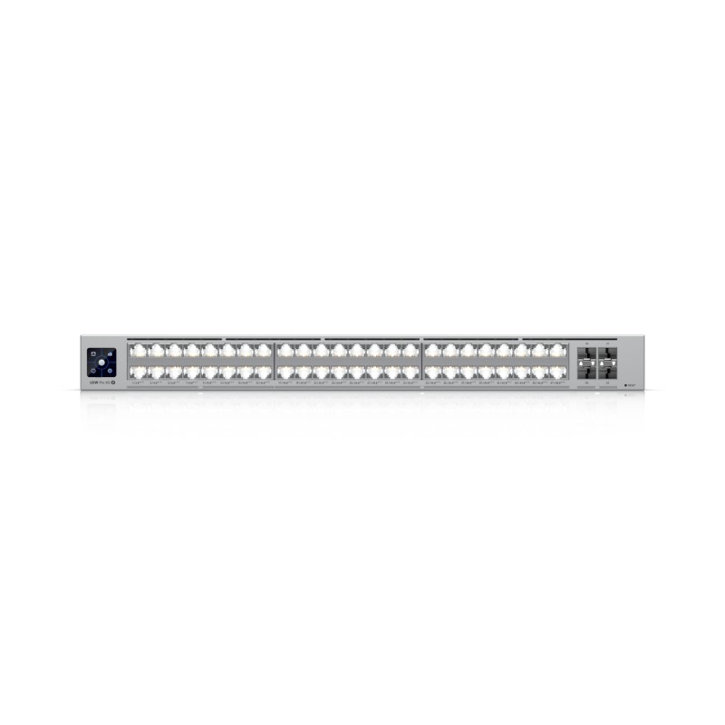 Ubiquiti Switch full managed Layer3 52 Port &bull 16x 2,5 GbE &bull 32x 10 GbE &bull PoE Budget 1080W &bull 48x PoE+++ &bull 4x 