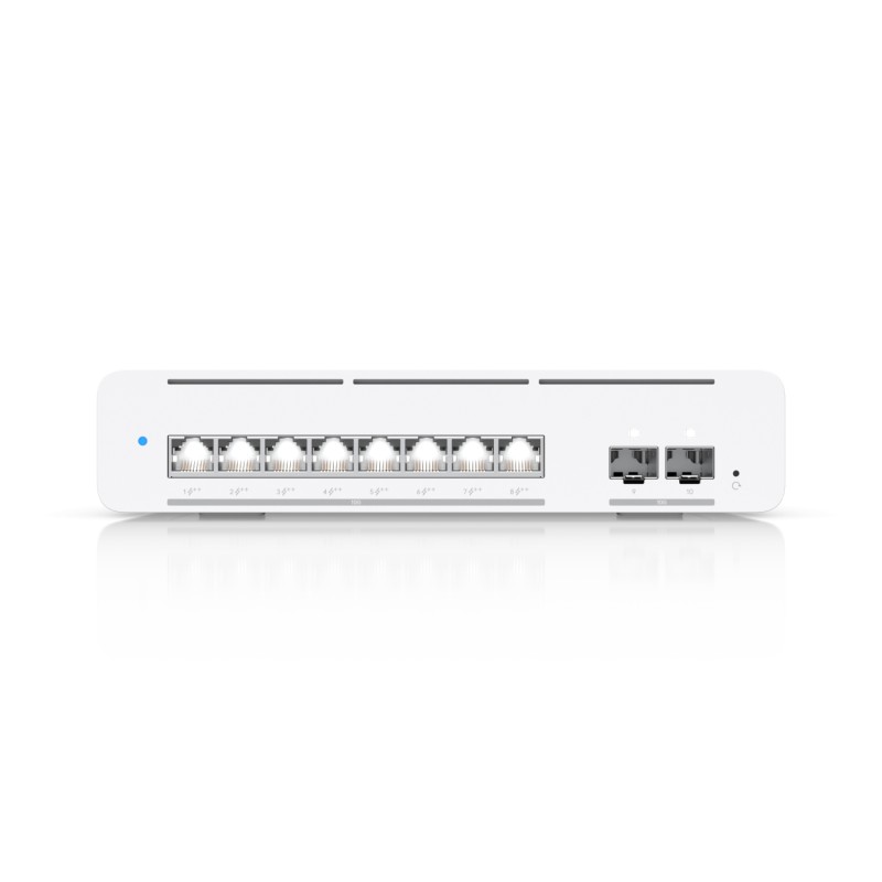 Ubiquiti Switch full managed Layer3 10 Port &bull 8x 10 GbE &bull PoE Budget 155W &bull 8x PoE bt &bull 2x SFP+ &bull Desktop/Wa