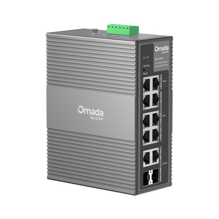 Omada Easy Managed Industrial Switch &bull 10 Port &bull 6x PoE++, 2x PoE++ (802.3bt), 2x GbE &bull Omada &bull IES210GPP - 2446
